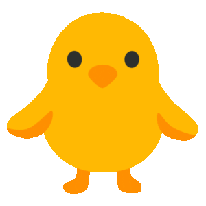 front facing baby chick 1f425